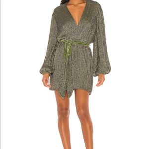 Retrofete Robe Dress in Army Green